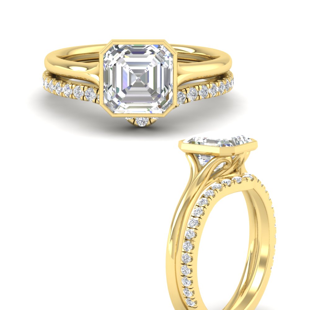 asscher-cut-bezel-solitaire-ring-with-diamond-band-in-yellow-gold-FD11229ASANGLE3-NL-YG.jpg?v=1758702913