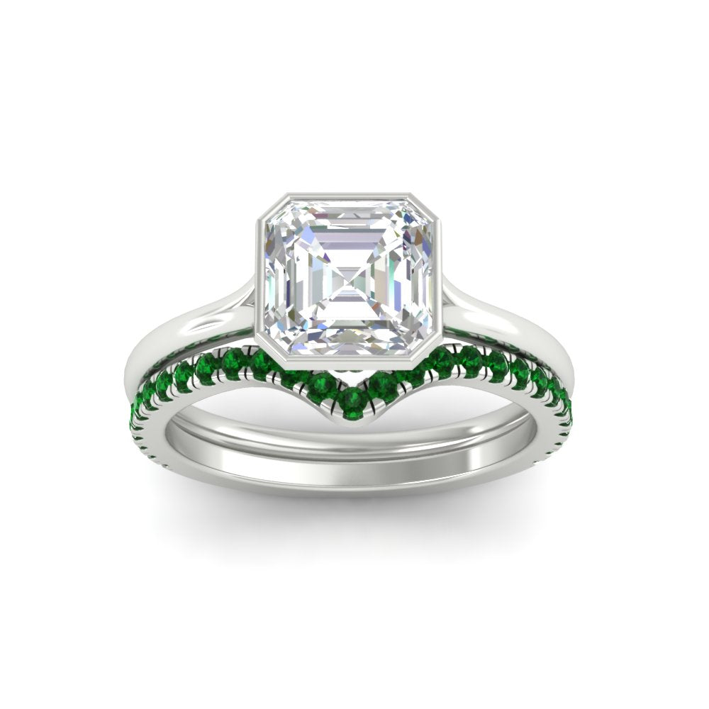 asscher-cut-bezel-solitaire-ring-with-emerald-band-in-white-gold-FD11229ASGEMGRANGLE5-NL-WG.jpg?v=1758702913