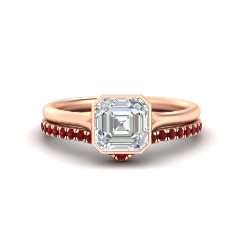 asscher-cut-bezel-solitaire-ring-with-ruby-band-in-rose-gold-FD11229ASGRUDR-NL-RG.jpg?v=1758702913