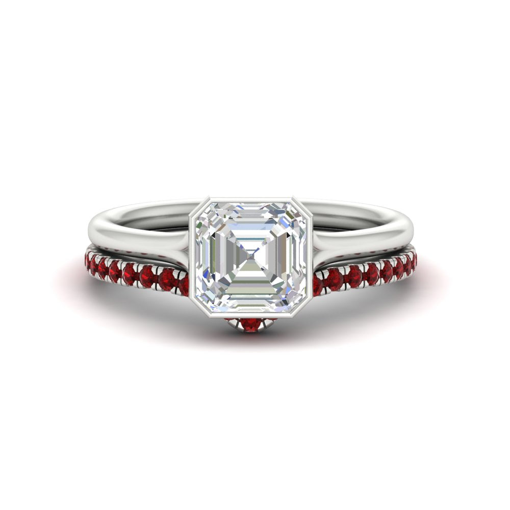 asscher-cut-bezel-solitaire-ring-with-ruby-band-in-white-gold-FD11229ASGRUDR-NL-WG.jpg?v=1758702913