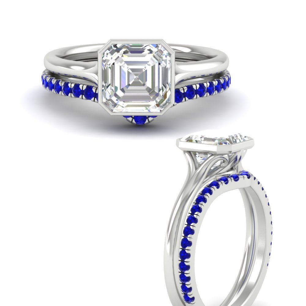 asscher-cut-bezel-solitaire-ring-with-sapphire-band-in-white-gold-FD11229ASGSABLANGLE3-NL-WG.jpg?v=1758702913