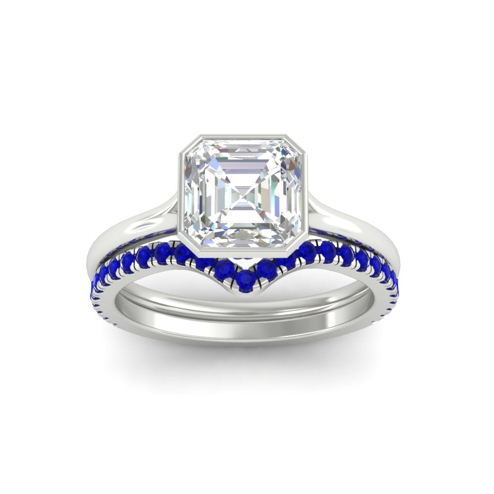 asscher-cut-bezel-solitaire-ring-with-sapphire-band-in-white-gold-FD11229ASGSABLANGLE5-NL-WG.jpg?v=1758702913