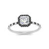 Load image into Gallery viewer, asscher-cut-black-diamond-halo-petite-engagement-ring-in-white-gold-FD8523ASRGBLACKANGLE3-NL-WG