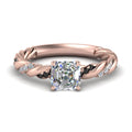 Thumbnail 13 - Twisted Vine Asscher Diamond Ring