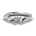 Thumbnail 42 - Twisted Vine Asscher Diamond Ring