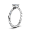 Thumbnail 44 - Twisted Vine Asscher Diamond Ring
