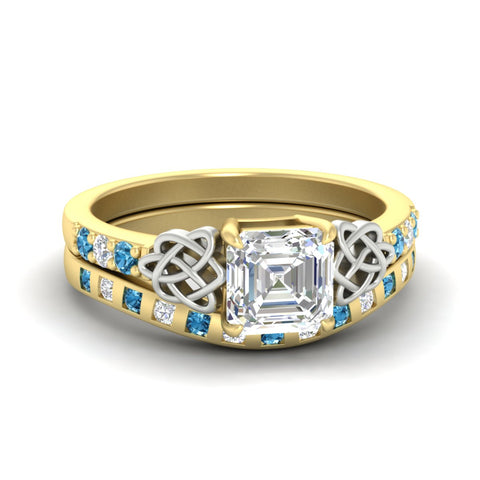asscher-cut-blue-topaz-celtic-two-tone-bridal-matching-set-in-yellow-gold-fdens2255asgicbltosleep-nl-yg-ws4.jpg