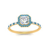 Load image into Gallery viewer, asscher-cut-blue-topaz-halo-petite-engagement-ring-in-yellow-gold-FD8523ASRGICBLTOANGLE3-NL-YG