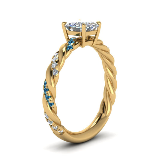 Twisted Vine Engagement Ring