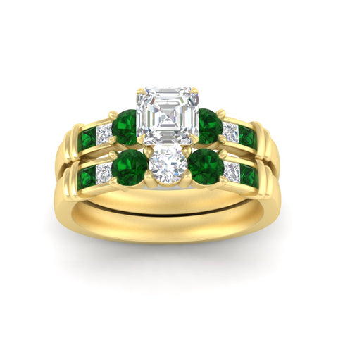 asscher-cut-bridal-ring-set-with-emerald-princess-channel-accents-in-yellow-gold-fdens286asgemgrangle5-nl-yg.jpg