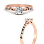 Load image into Gallery viewer, asscher-cut-cathedral-pave-diamond-engagement-ring-with-black-diamond-in-rose-gold-FD11145ASRGBLACKANGLE3-NL-RG.png?v
