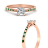 Load image into Gallery viewer, asscher-cut-cathedral-pave-diamond-engagement-ring-with-emerald-in-rose-gold-FD11145ASRGEMGRANGLE3-NL-RG.png?v