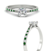 Load image into Gallery viewer, asscher-cut-cathedral-pave-diamond-engagement-ring-with-emerald-in-white-gold-FD11145ASRGEMGRANGLE3-NL-WG.png?v