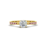 Load image into Gallery viewer, asscher-cut-cathedral-pave-diamond-engagement-ring-with-pink-sapphire-in-yellow-gold-FD11145ASRGSADRPI-NL-YG.png?v
