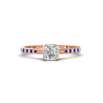 Load image into Gallery viewer, asscher-cut-cathedral-pave-diamond-engagement-ring-with-sapphire-in-rose-gold-FD11145ASRGSABL-NL-RG.png?v
