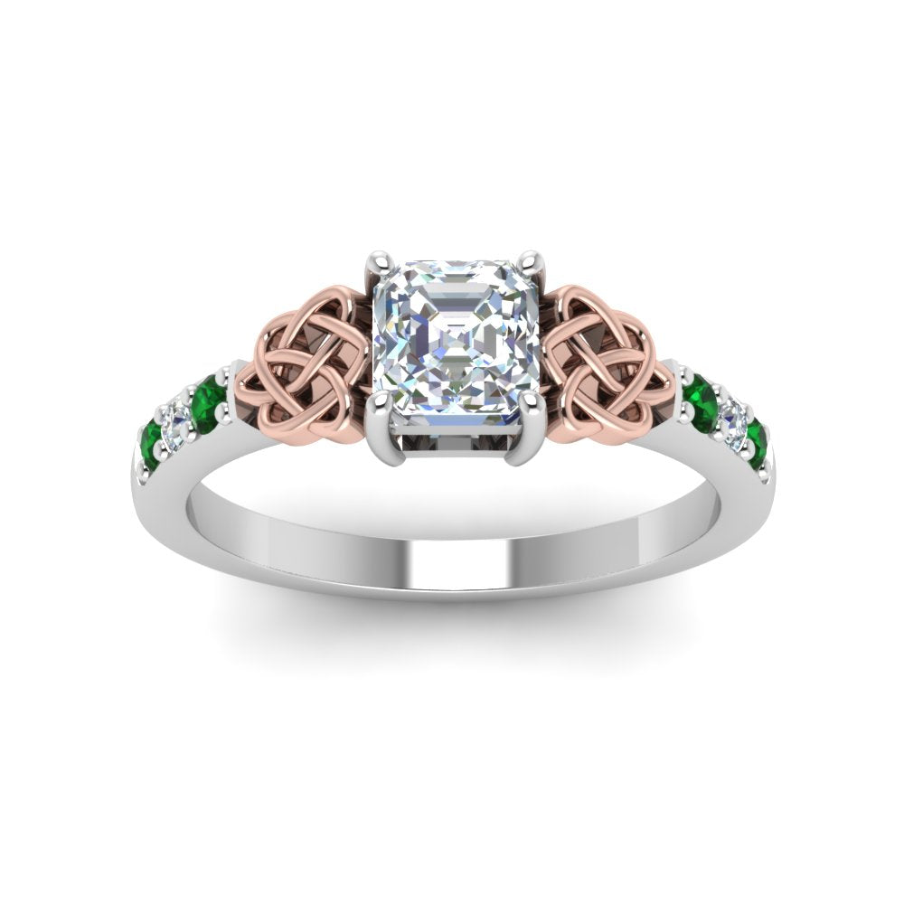 asscher-cut-celtic-diamond-ring-with-emerald-in-14K-white-gold-FDENS2255ASRGEMGRANGLE5-NL-WG