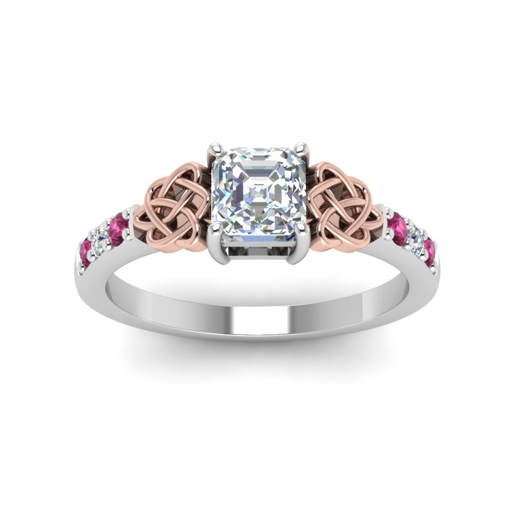 asscher-cut-celtic-diamond-ring-with-pink-sapphire-in-14K-white-gold-FDENS2255ASRGSADRPIANGLE5-NL-WG