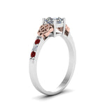Load image into Gallery viewer, asscher-cut-celtic-diamond-ring-with-ruby-in-14K-white-gold-FDENS2255ASRGRUDRANGLE2-NL-WG
