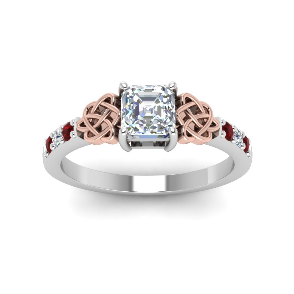 asscher-cut-celtic-diamond-ring-with-ruby-in-14K-white-gold-FDENS2255ASRGRUDRANGLE5-NL-WG