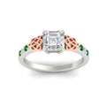 Thumbnail 4 - asscher-cut-celtic-emerald-two-tone-engagement-ring-in-white-gold-fdens2255asrgemgrangle5-nl-wg.jpg