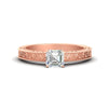 Load image into Gallery viewer, asscher-cut-celtic-engraved-solitaire-ring-in-rose-gold-fdenr8544asrsleep-nl-rg