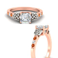 Thumbnail 20 - asscher-cut-celtic-orange-sapphire-two-tone-engagement-ring-in-rose-gold-fdens2255asrgsaorangle3-nl-rg.jpg