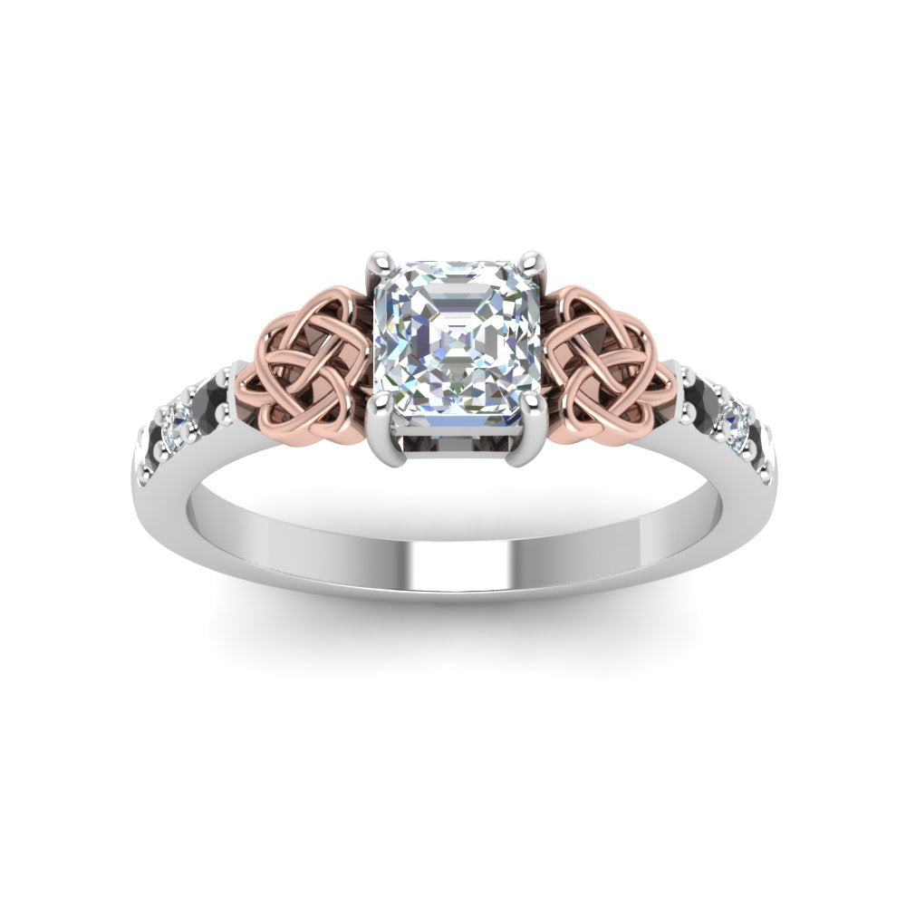 asscher-cut-celtic-ring-with-black-diamond-in-14K-white-gold-FDENS2255ASRGBLACKANGLE5-NL-WG