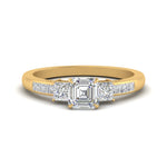 Load image into Gallery viewer, asscher-cut-channel-three-stone-diamond-engagement-ring-in-yellow-gold-FDENS205ASR-NL-YG.jpg
