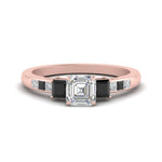 Load image into Gallery viewer, asscher-cut-channel-three-stone-diamond-engagement-ring-with-black-diamond-in-rose-gold-FDENS205ASRGBLACK-NL-RG.jpg
