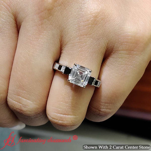 asscher-cut-channel-three-stone-diamond-engagement-ring-with-black-diamond-in-white-gold-FDENS205ASRGBLACK-NL-WG-1