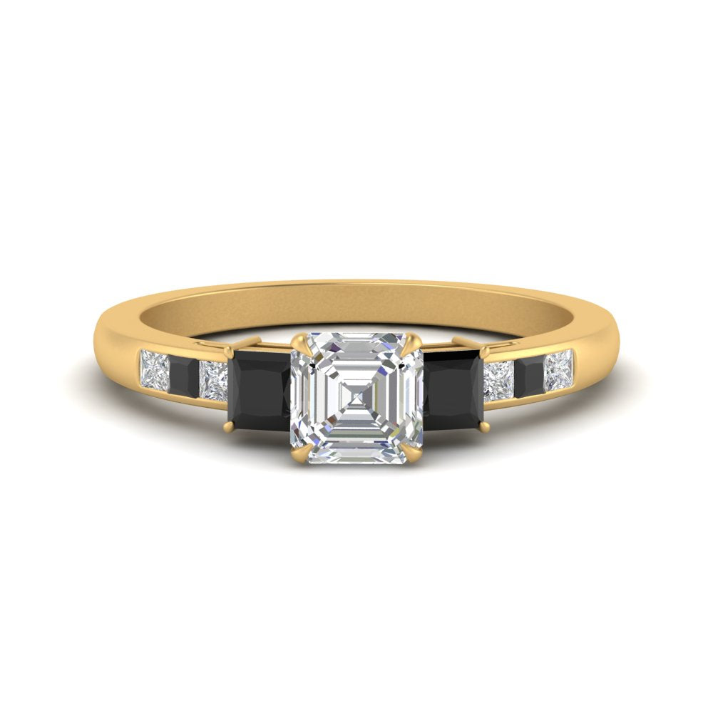 asscher-cut-channel-three-stone-diamond-engagement-ring-with-black-diamond-in-yellow-gold-FDENS205ASRGBLACK-NL-YG.jpg