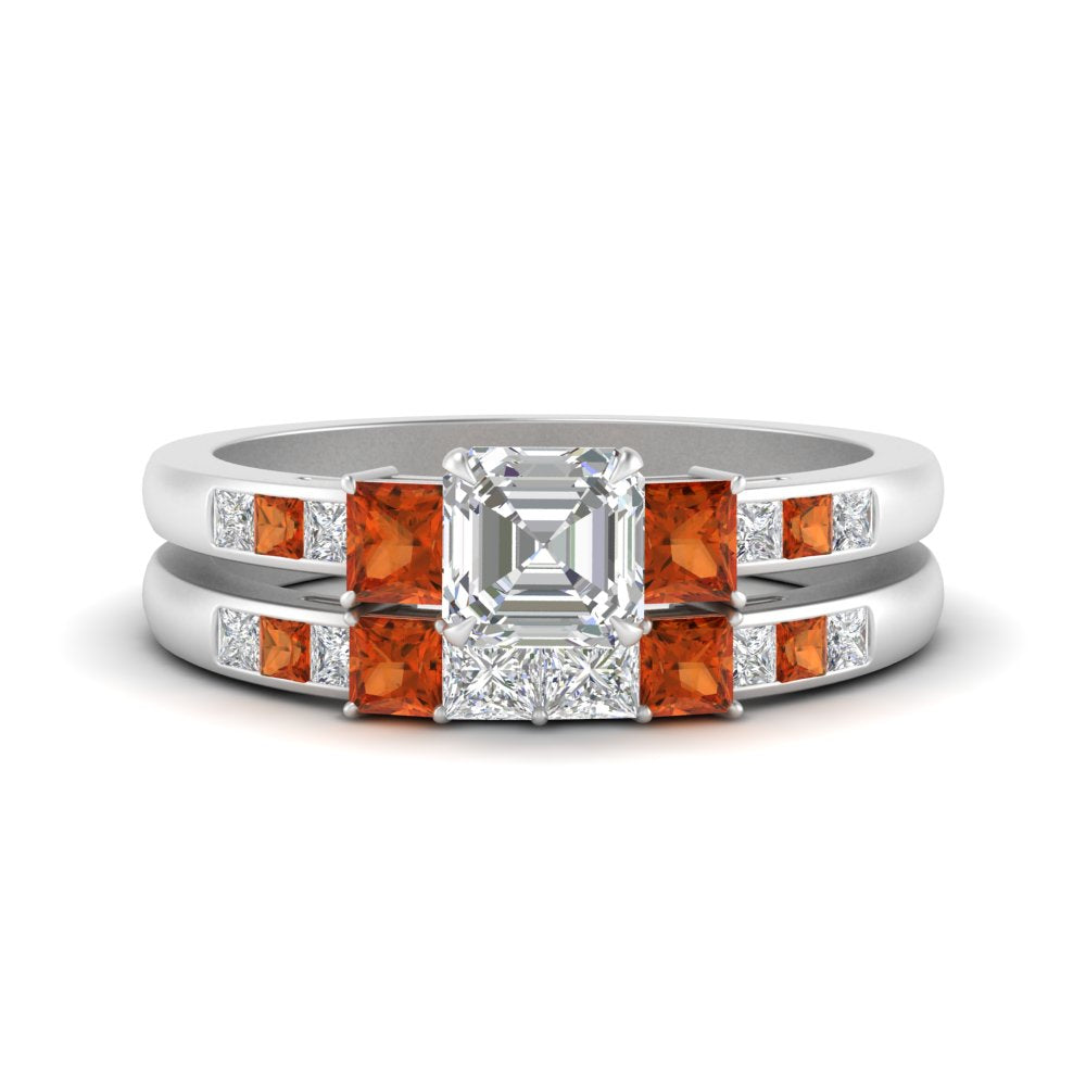 asscher-cut-channel-three-stone-diamond-engagement-ring-with-orange-sapphire-in-white-gold-FDENS205ASGSAOR-NL-WG.jpg