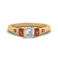 Thumbnail 47 - asscher-cut-channel-three-stone-diamond-engagement-ring-with-orange-sapphire-in-yellow-gold-FDENS205ASRGSAOR-NL-YG.jpg