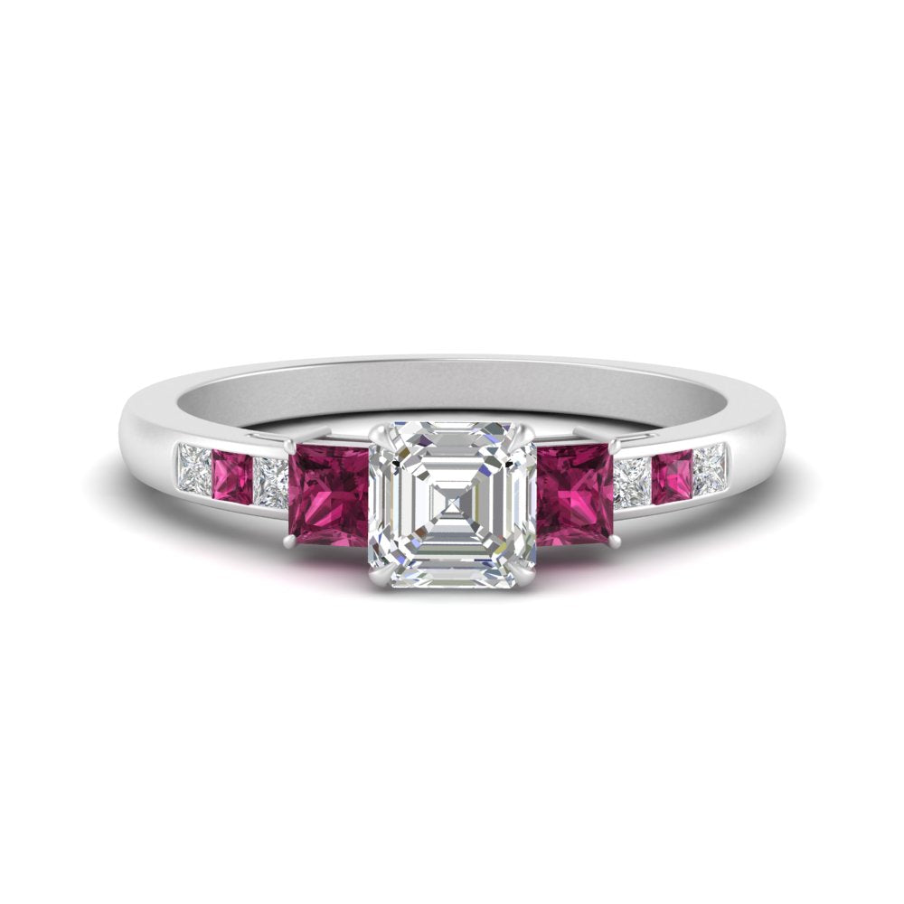asscher-cut-channel-three-stone-diamond-engagement-ring-with-pink-sapphire-in-white-gold-FDENS205ASRGSADRPI-NL-WG.jpg