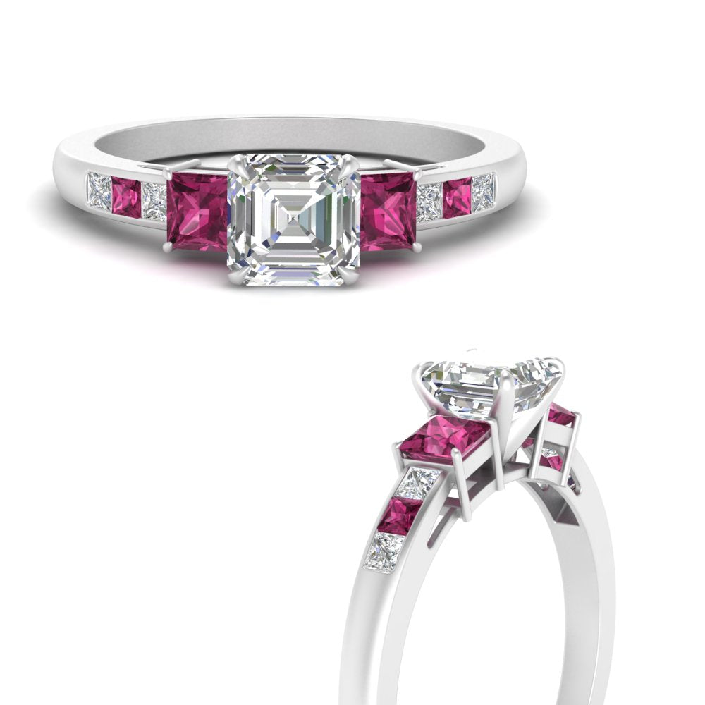 asscher-cut-channel-three-stone-diamond-engagement-ring-with-pink-sapphire-in-white-gold-FDENS205ASRGSADRPI-NL-WG.jpg