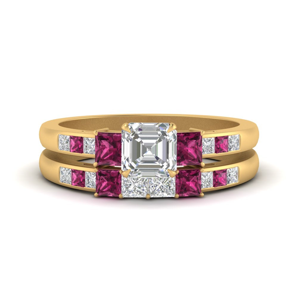 asscher-cut-channel-three-stone-diamond-engagement-ring-with-pink-sapphire-in-yellow-gold-FDENS205ASGSADRPI-NL-YG.jpg