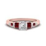 Load image into Gallery viewer, asscher-cut-channel-three-stone-diamond-engagement-ring-with-ruby-in-rose-gold-FDENS205ASRGRUDR-NL-RG.jpg
