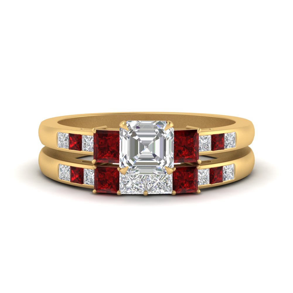 asscher-cut-channel-three-stone-diamond-engagement-ring-with-ruby-in-yellow-gold-FDENS205ASGRUDR-NL-YG.jpg