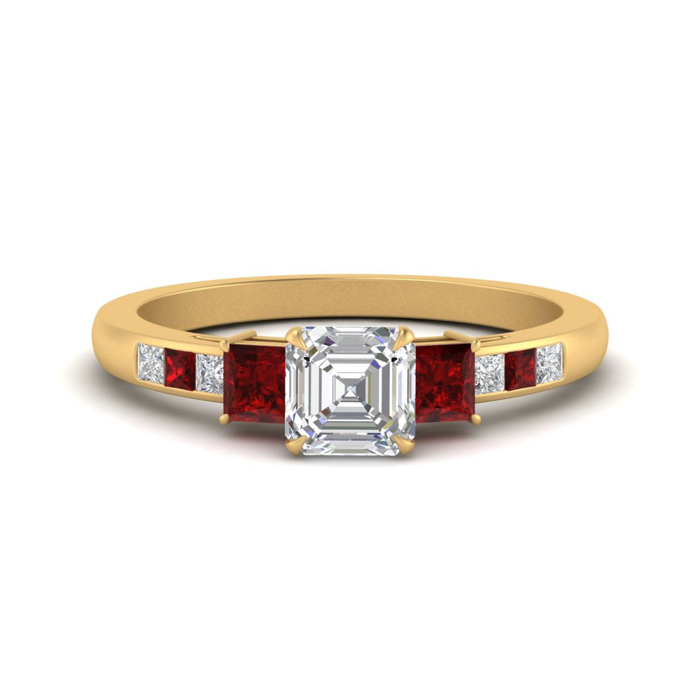 asscher-cut-channel-three-stone-diamond-engagement-ring-with-ruby-in-yellow-gold-FDENS205ASRGRUDR-NL-YG.jpg