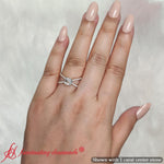 Load image into Gallery viewer, asscher-cut-cross-band-lab-diamond-engagement-ring-in-14k-yellow-gold-fdenr9890-7
