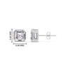 Load image into Gallery viewer, Asscher Diamond Bezel Stud Earring