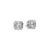 Load image into Gallery viewer, Asscher Diamond Bezel Stud Earring