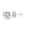 Load image into Gallery viewer, Asscher Diamond Bezel Stud Earring