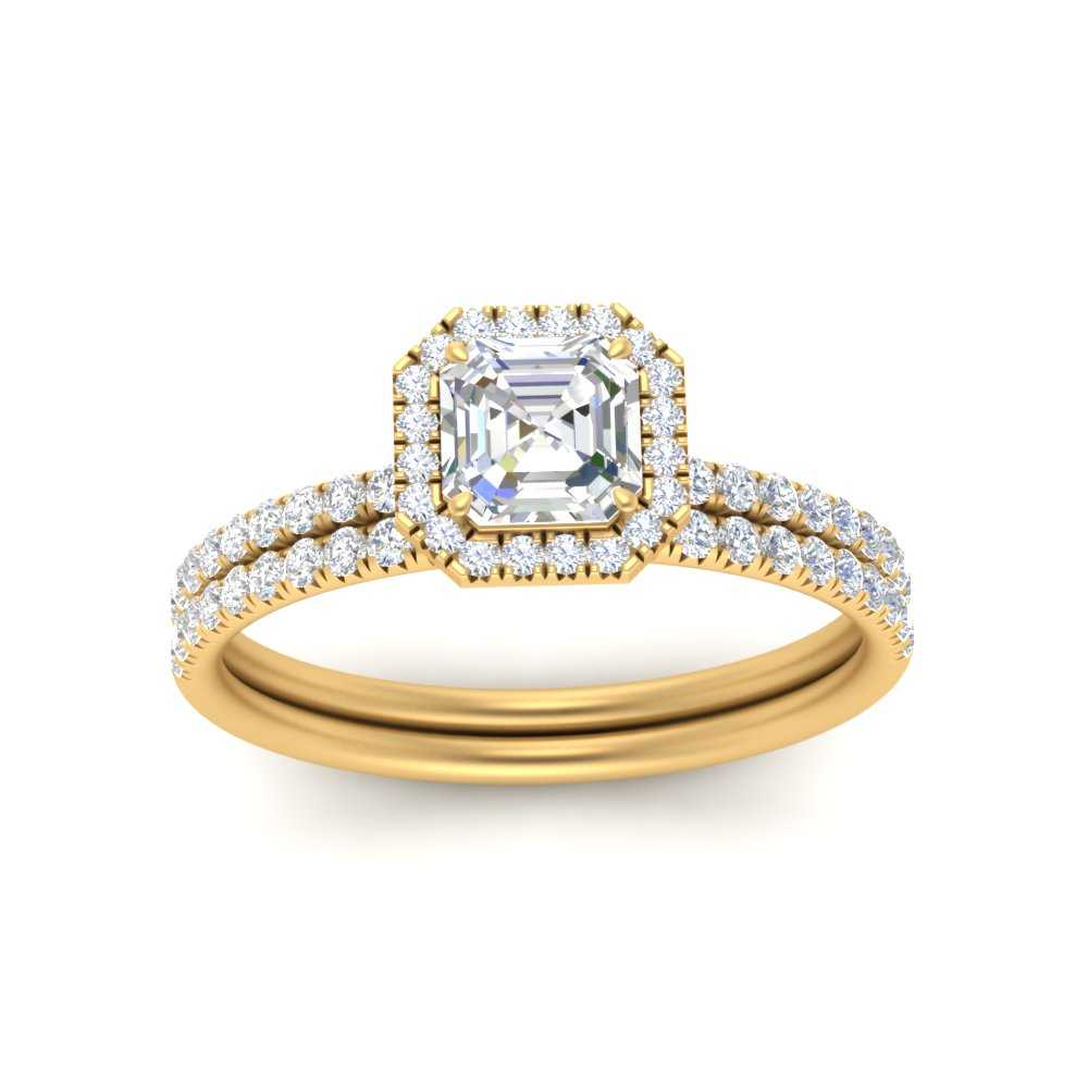 asscher-cut-diamond-halo-wedding-ring-set-in-yellow-gold-FD8523AS-NL-YG