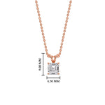 Load image into Gallery viewer, asscher-cut-diamond-solitaire-necklace-in-rose-gold-FDPD8469ANGLE1-AS-0.50-RG-HW