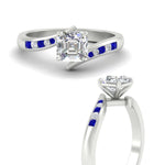 Load image into Gallery viewer, asscher-cut-diamond-swirl-channel-set-sapphire-wedding-ring-in-white-gold-FDENS4028ASRGSABLANGLE3-NL-WG.jpg?v=1754995831
