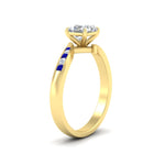 Load image into Gallery viewer, asscher-cut-diamond-swirl-channel-set-sapphire-wedding-ring-in-yellow-gold-FDENS4028ASRGSABLANGLE2-NL-YG.jpg?v=1754995831
