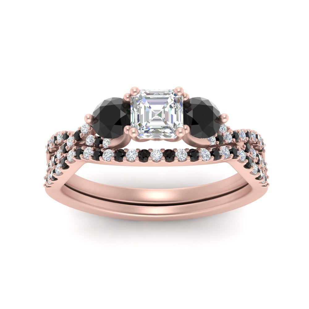 asscher-cut-diamond-twisted-floral-prong-black-diamond-wedding-set-rose-gold-FD10257ASGBLACK-ANGLE5-NL-RG?v=1756359941