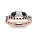 Load image into Gallery viewer, asscher-cut-diamond-twisted-floral-prong-black-diamond-wedding-set-rose-gold-FD10257ASGBLACK-ANGLE5-NL-RG_65217c18-2ef7-4e58-84c7-43fec22556f9?v=1756360097
