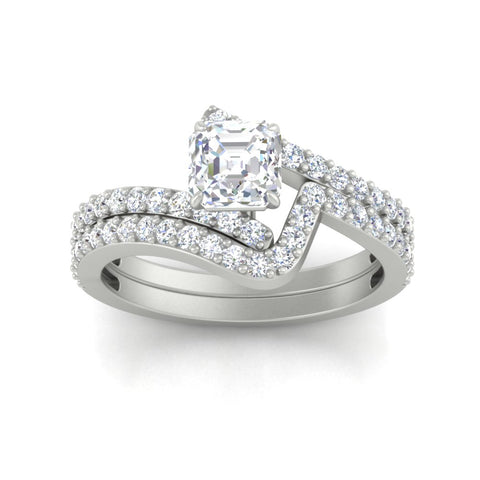 asscher-cut-diamond-wedding-ring-set-in-FDENS3007AS-NL-WG